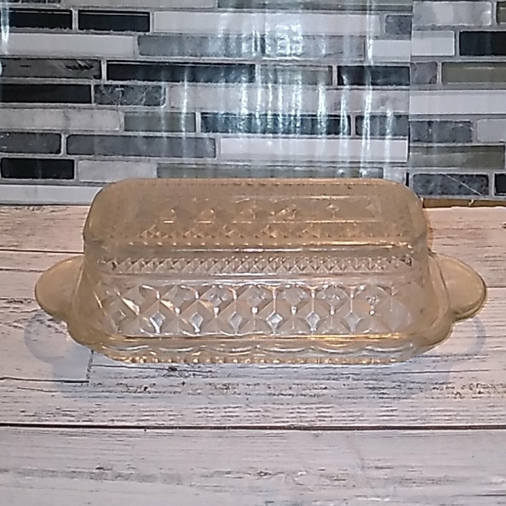 Vintage Anchor Hocking ⚓ Wexford butter 🧈 dish